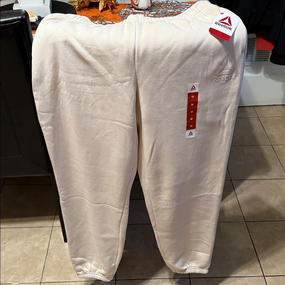 Reebok Men's Off-White Joggers